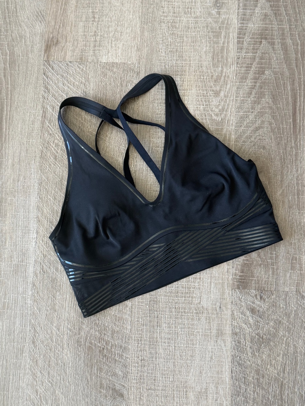 Victoria’s Secret Sport Bra Black Strappy Sports Bralette